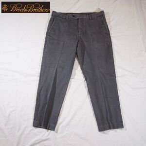 Brooks Brothers Milano Pant 35x30 Thick Cotton Grey